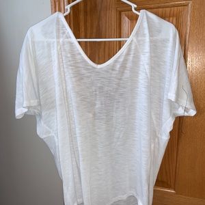 White open back t shirt